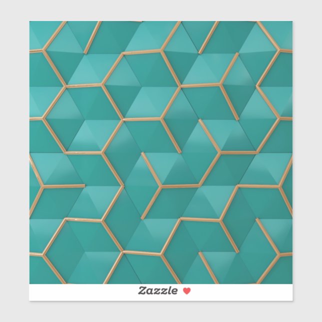 Adesivo geométrico (Folha)