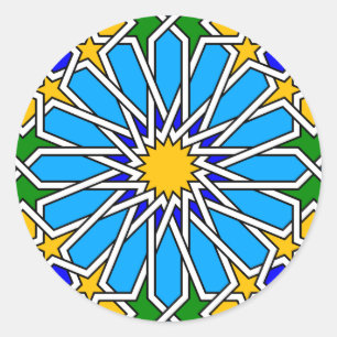 Adesivo geométrico do padrão islâmico