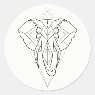 Adesivo Geométrico - Elephant Sticker
