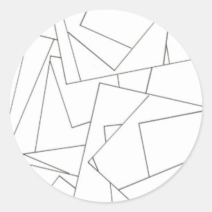 Adesivo Geométrico Preto e Branco