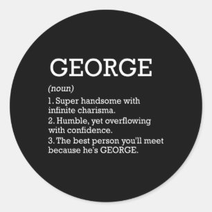 Adesivo George Definition Personalised Name George