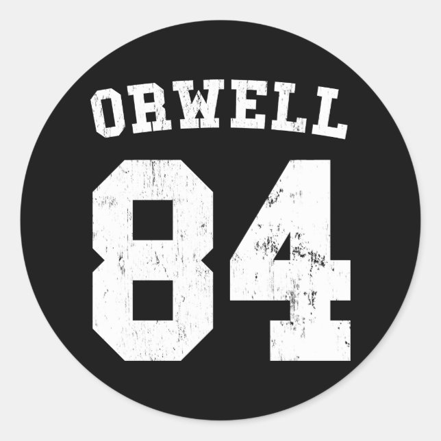 Adesivo George Orwell 1984 Jersey Sticker (Frente)