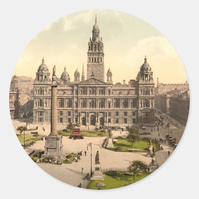 Adesivo George Square, Glasgow, Escócia (Frente)