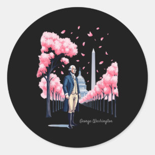 Adesivo George Washington Cherry Blossom Art Washington