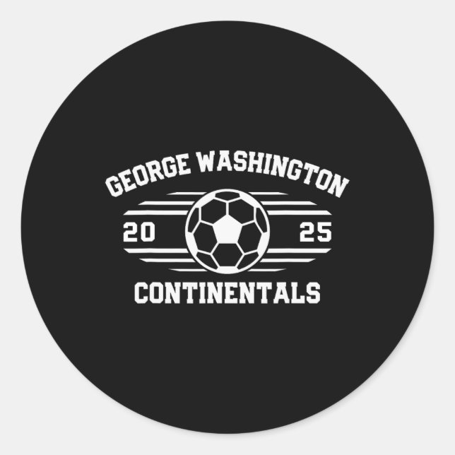 Adesivo George Washington Continentals Futebol Projeto de  (Frente)