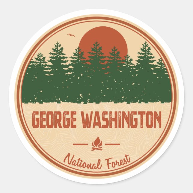 Adesivo George Washington National Forest (Frente)