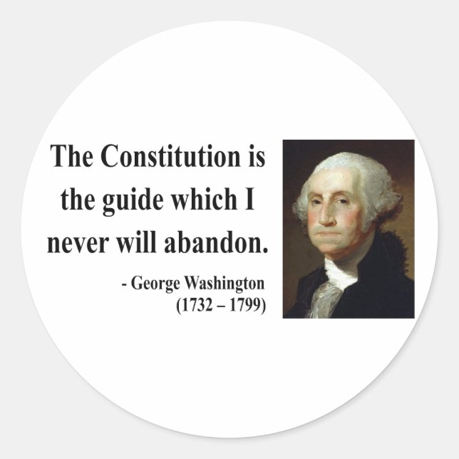 Adesivo George Washington Quote 4b (Frente)