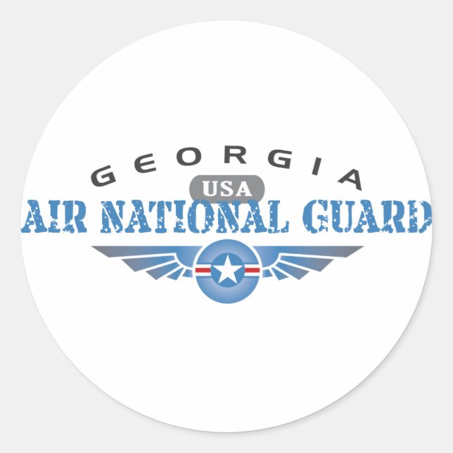 Adesivo Georgia Air National Guarda (Frente)