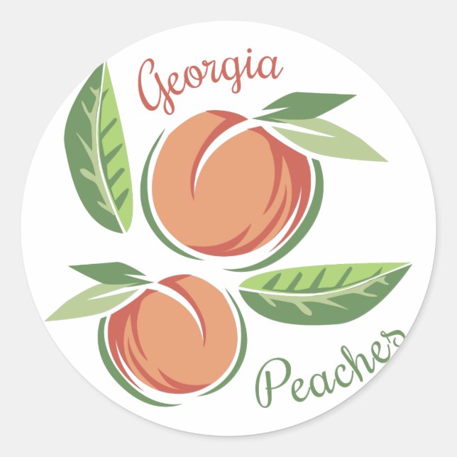 Adesivo Georgia Peaches (Frente)