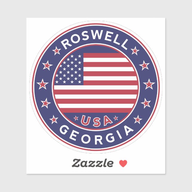 Adesivo Geórgia, Roswell (Folha)