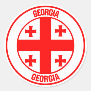 Adesivo Georgia Round Emblem