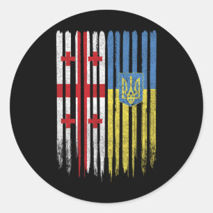 Adesivo Geórgia Ucrânia Bandeira georgiana ucraniana