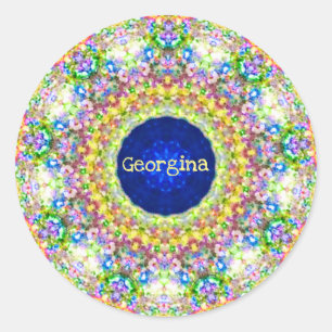Adesivo GEORGINA ~ Padrão Floral Doce ~ Personalizado