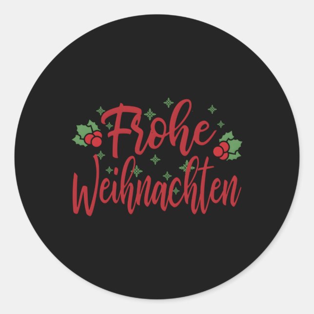 Adesivo Ger Ornats Feliz Frohe Weihnachten (Frente)