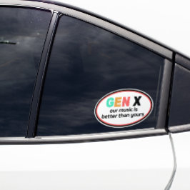 Adesivo Geração X — Nossa música é melhor