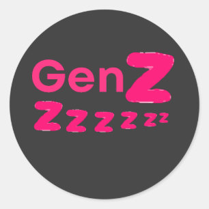 Adesivo Geração Zzzzz – Humor Sonolento da Geração Z