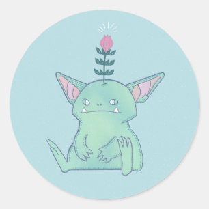 Adesivo Gerald o Goblin Cria Fantasia Mal-Humorada Fofa