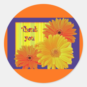 Adesivo Gerbera Daisy (Gerbera hybrida) - Amarelo