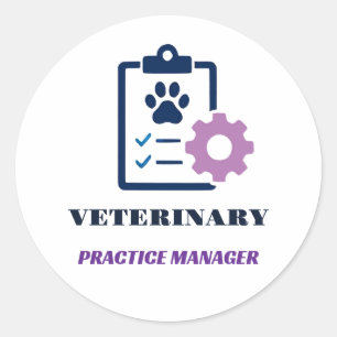 Adesivo 🩺 Gerente de Clínica Veterinária Equipe 🩺