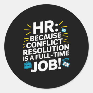 Adesivo Gerente de RH Drama no Local de Trabalho Funcionár