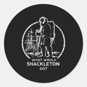 Adesivo Gerentes de Energia de Liderança Shackleton Retro