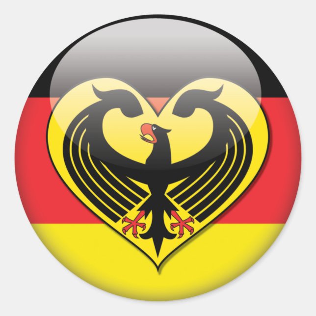 Adesivo German Flag Love (Frente)