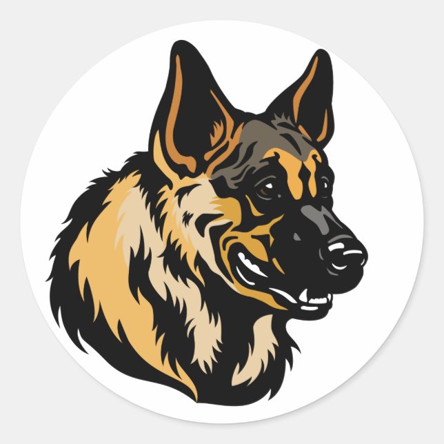 Adesivo german shepherd (Frente)