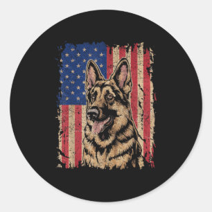 Adesivo German shepherd 4 De Julho, Independência Patrióti