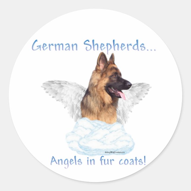 Adesivo German shepherd Angel Sticker (Frente)