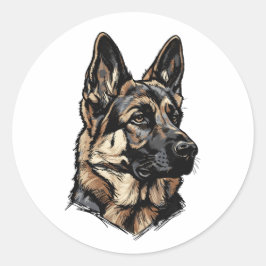 Adesivo German Shepherd Art