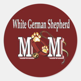 Adesivo German shepherd branco presentes da mãe