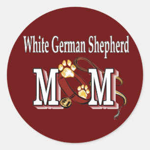 Adesivo German shepherd branco presentes da mãe