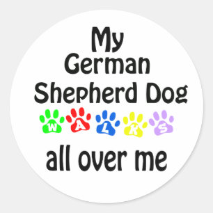 Adesivo German shepherd Cachorro Caminha Design