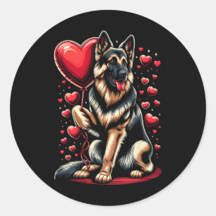 Adesivo German shepherd Cachorro Dia de os namorados Propr