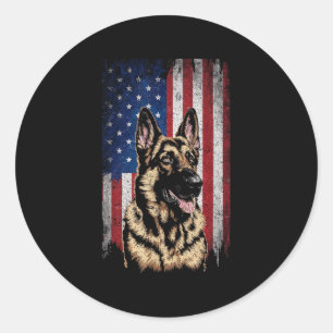 Adesivo German shepherd Cão 4 de julho Patriótico dos Esta