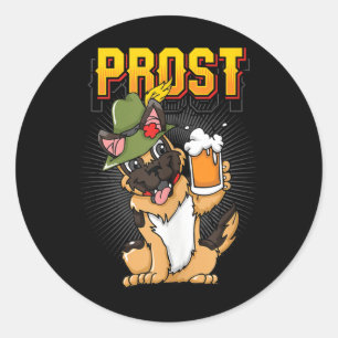 Adesivo German shepherd Cão Cão Cão Cama Baviera Prost Tan