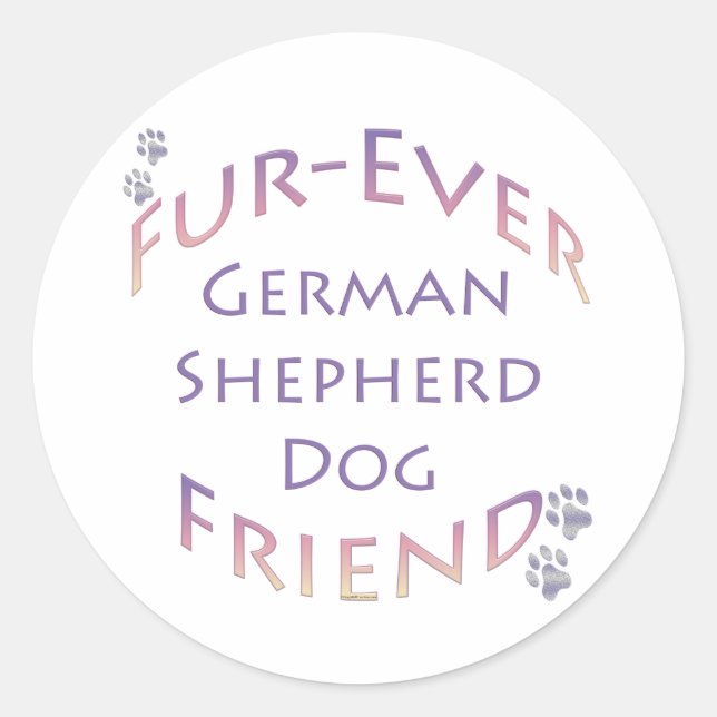 Adesivo German shepherd Cão Futuro (Frente)