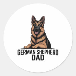 Adesivo German Shepherd Dad Proud Dog Dad Sticker German S