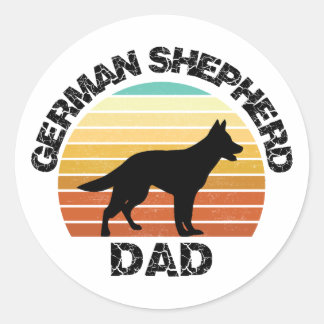 Adesivo german shepherd dad - shepherd dog gift