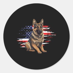 Adesivo German shepherd Dos Eua Bandeira 4 De Julho Pai Fa