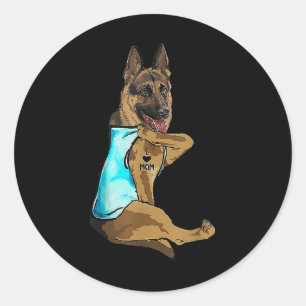 Adesivo German shepherd Eu Amo A Mãe Tatuar Dia de as mães