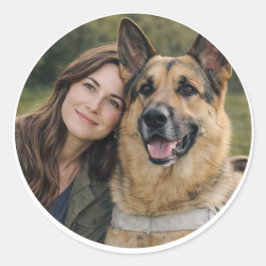 Adesivo German Shepherd Guide Dog Partnership – Woman