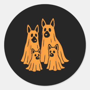 Adesivo German shepherd Halloween Ghost Family Engraçado C