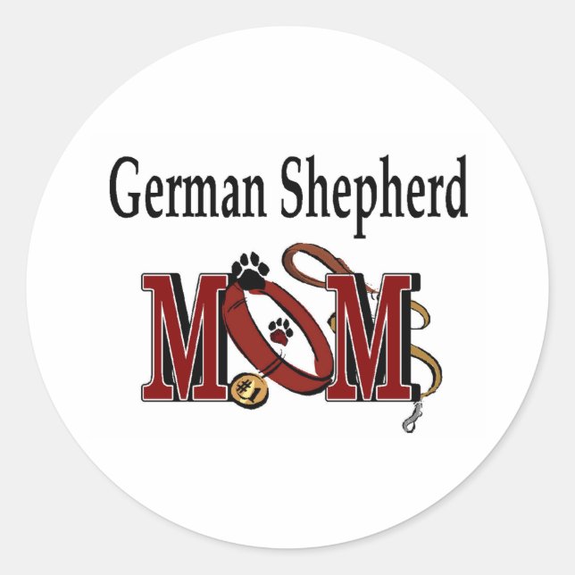 Adesivo German shepherd Mãe Sticker (Frente)