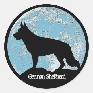 Adesivo German shepherd Moon