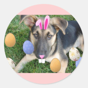 Adesivo German shepherd Páscoa