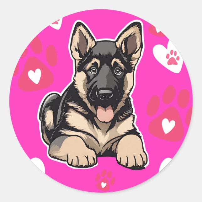 Adesivo German shepherd Puppy (Frente)