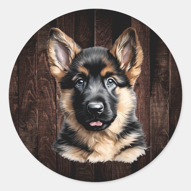 Adesivo German shepherd Puppy (Frente)