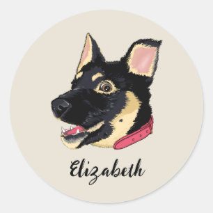 Adesivo German shepherd Puppy Dog Lover