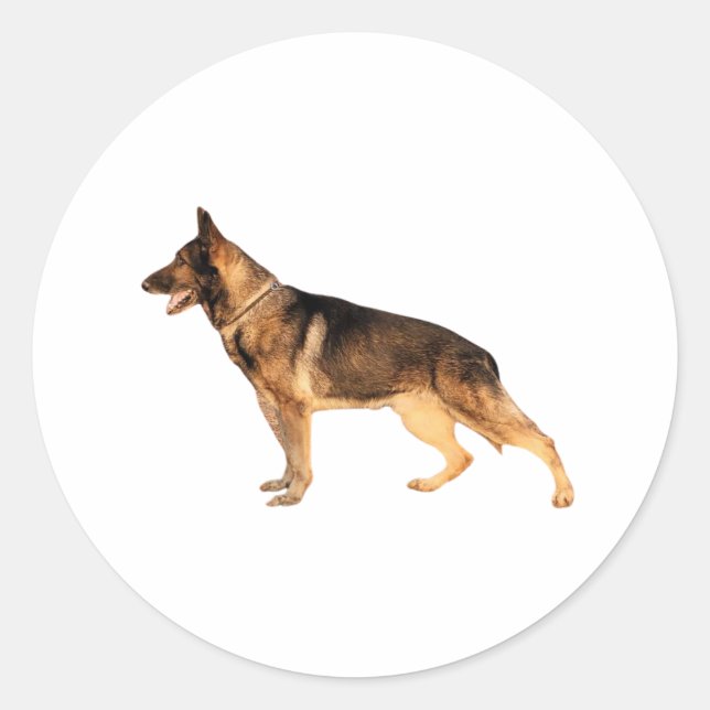 Adesivo German shepherd Round Sticker (Frente)